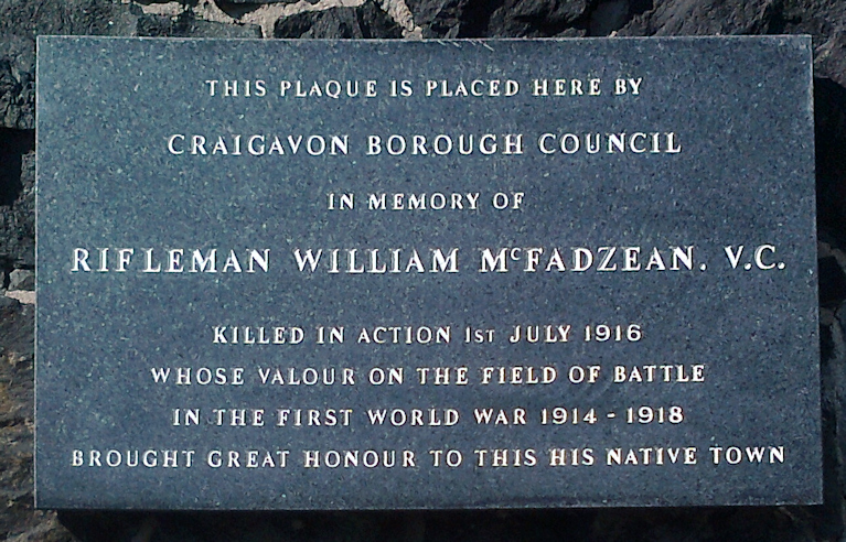 McFadzeanMemorial · Memorial Stone