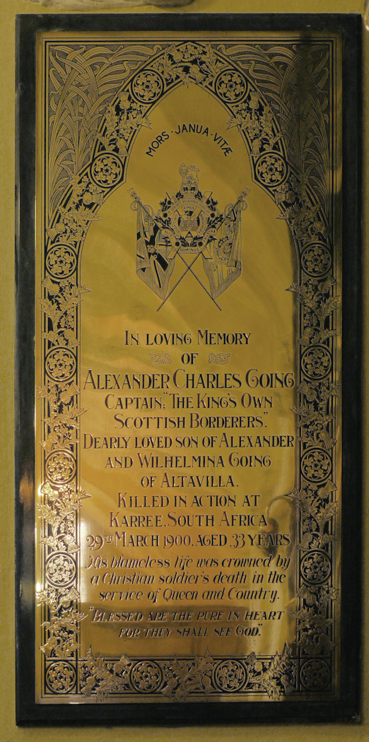 Going Memorial · Memorial Stone