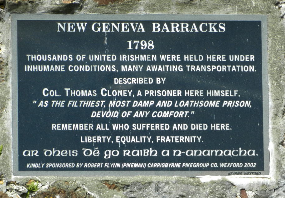 Geneva Barracks Memorial · Memorial Stone
