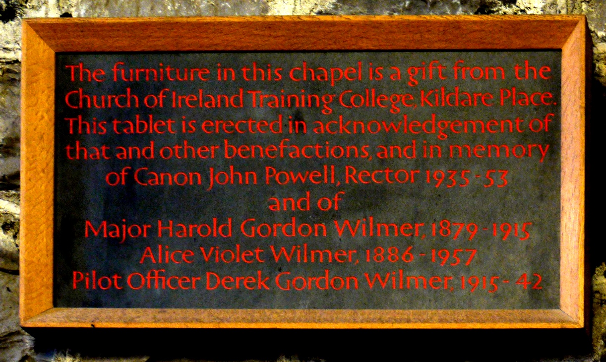 Wilmer Memorial · Memorial Stone