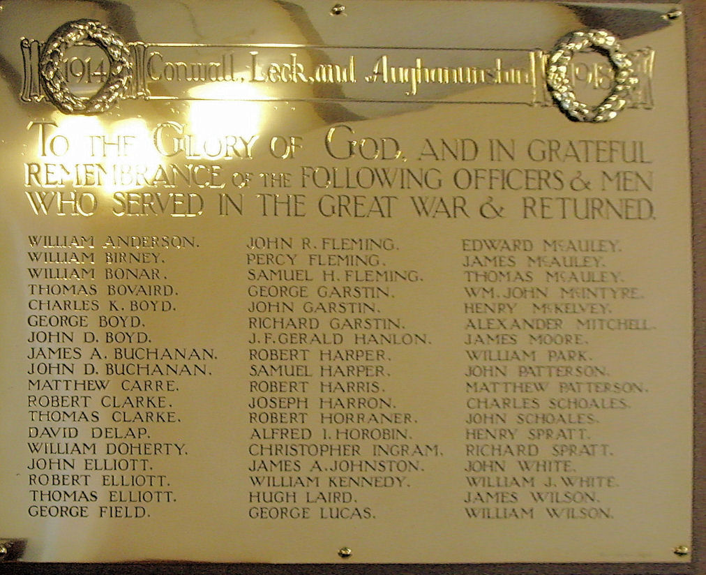 Great War Roll of Honour · Memorial Stone