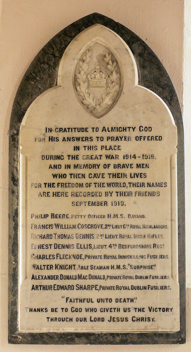 Balbriggan Great War Memorial · Memorial Stone