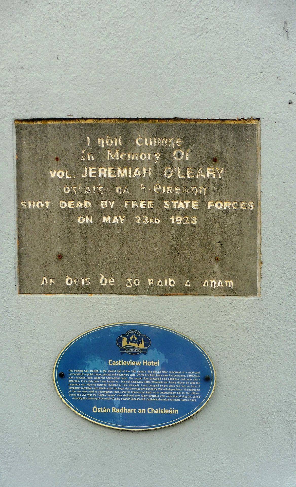 Jeremiah O’Leary Memorial · Memorial Stone
