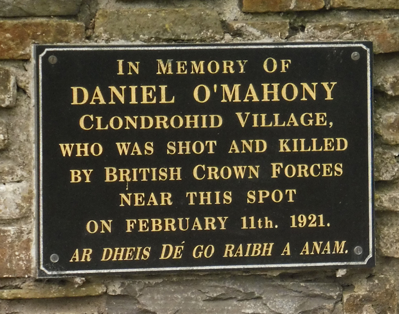 Daniel O’Mahony Memorial #1558 · Memorial Stone