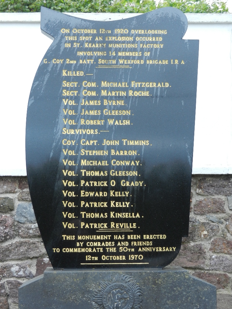 Saltmills Explosion Memorial · Memorial Stone