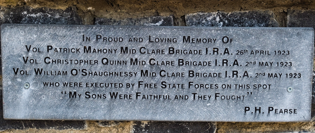I.R.A. Memorial · Memorial Stone