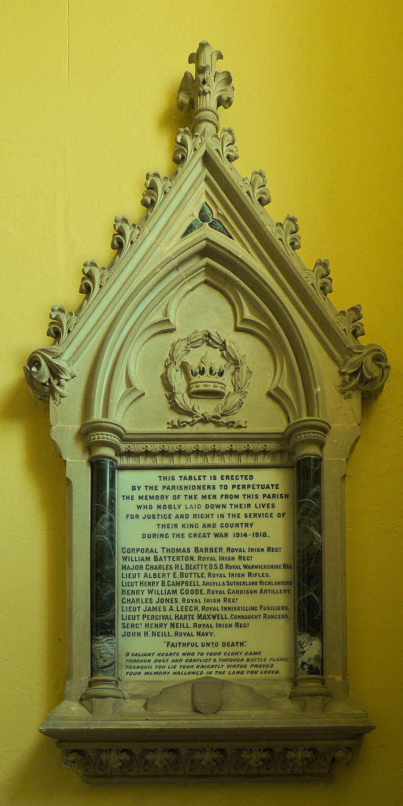 Great War Memorial · Memorial Stone