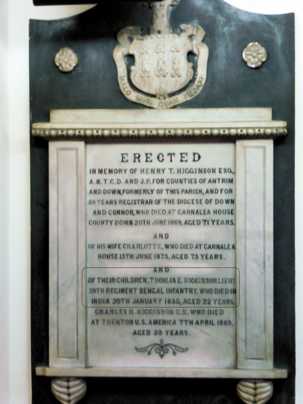Higginson Memorial · Memorial Stone