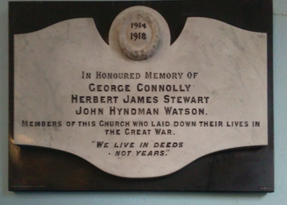 Boyle Presbyterian WW I Memorial · Memorial Stone