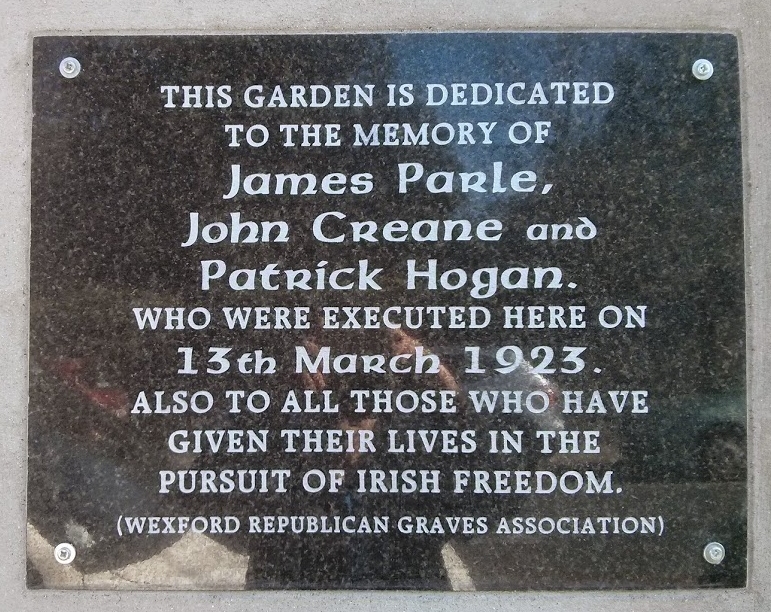 Parle, Crean & Hogan Memorial · Memorial Stone
