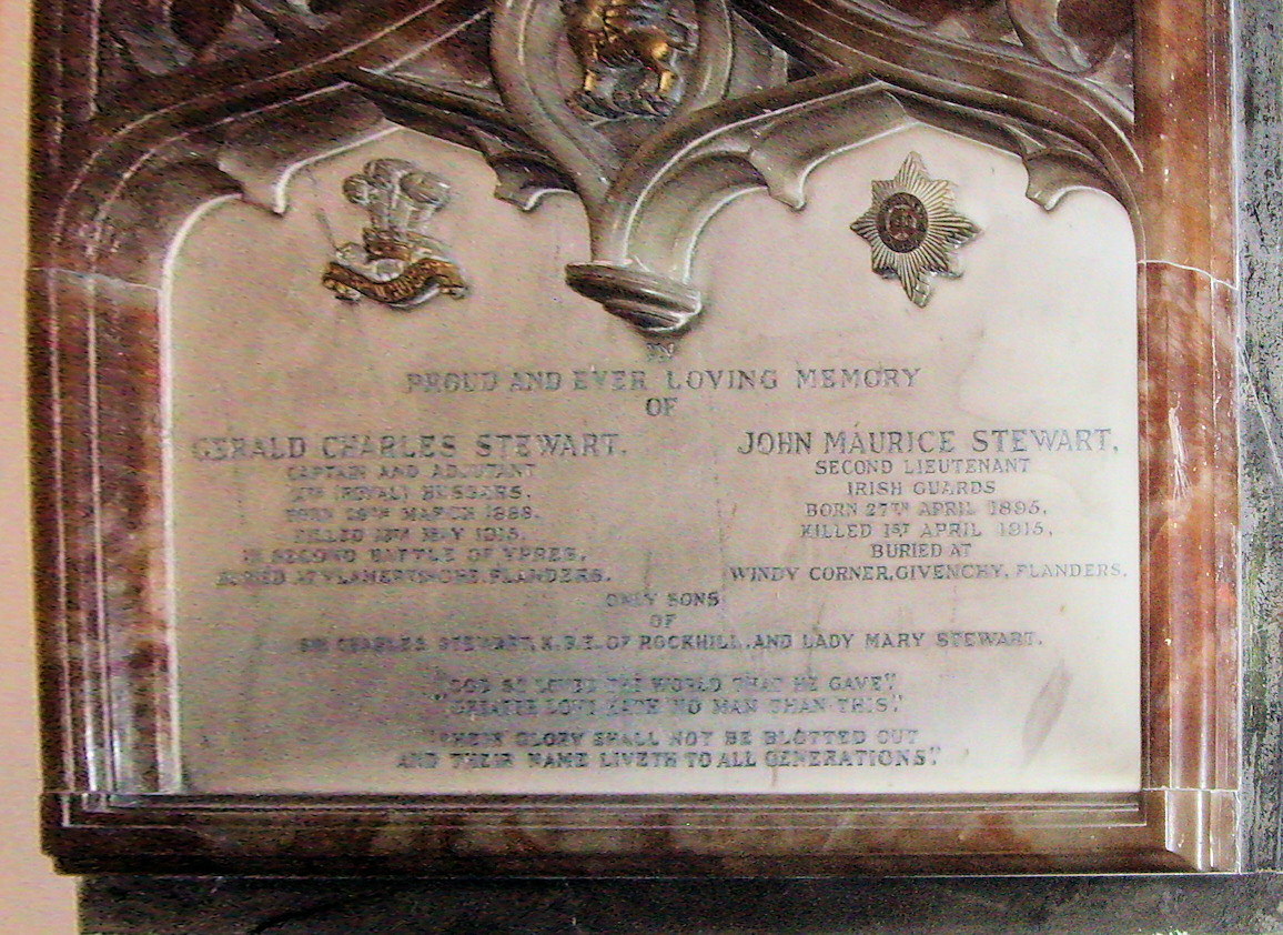Stewart Memorial · Memorial Stone