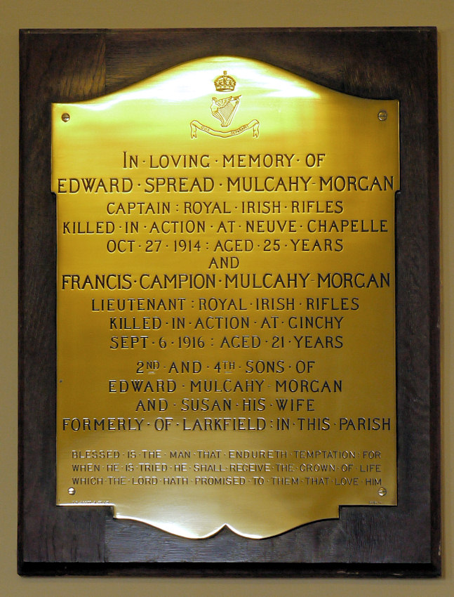 Mulcahy-Morgan Memorial · Memorial Stone