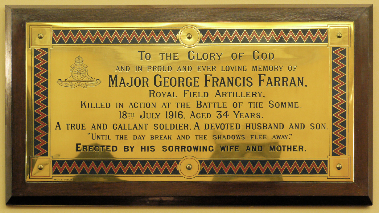Farran Memorial · Memorial Stone