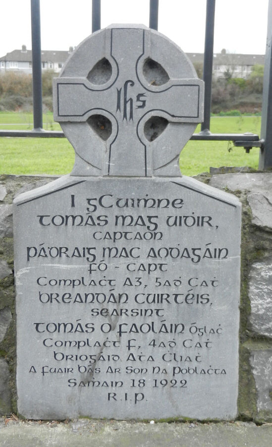 I.R.A. Memorial · Memorial Stone