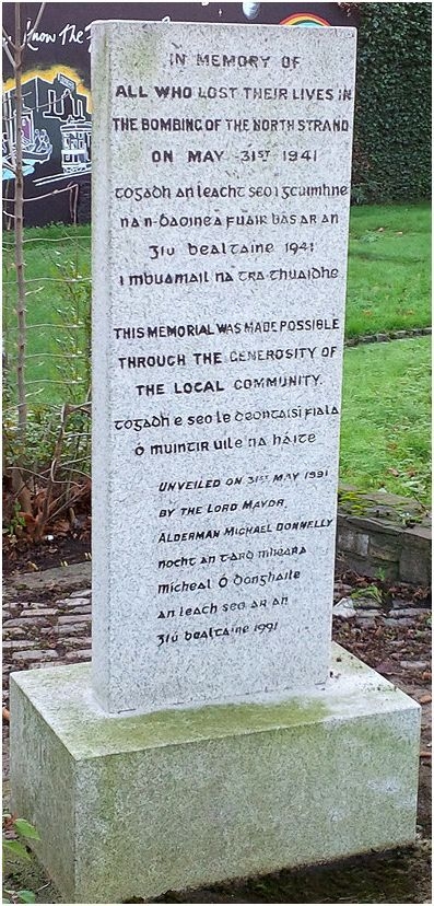 North Strand Bombing Memorial · Memorial Stone