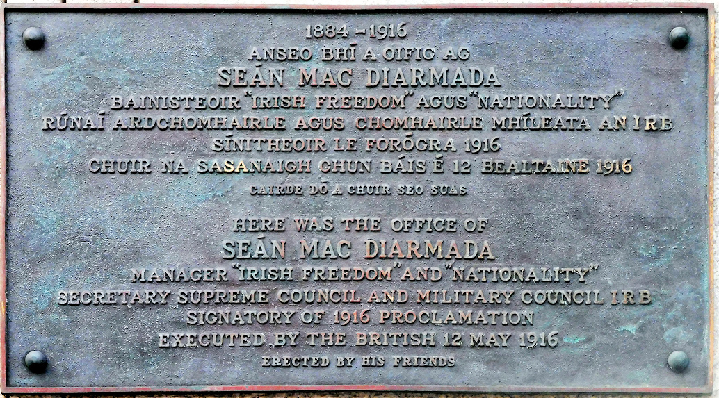 MacDiarmada Memorial · Memorial Stone