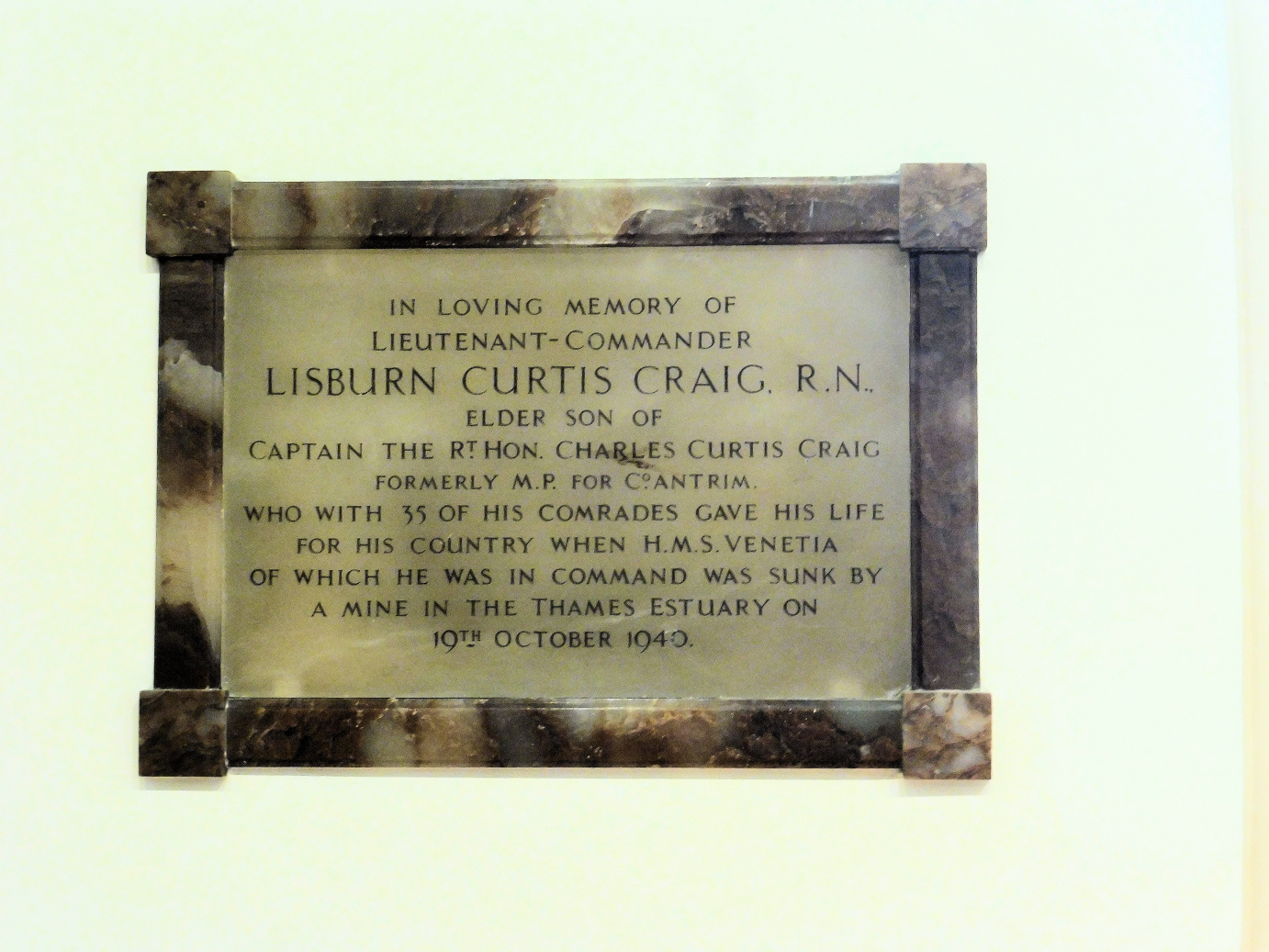 Craig Memorial · Memorial Stone