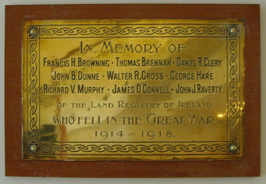 Land Registry Great War Memorial · Memorial Stone