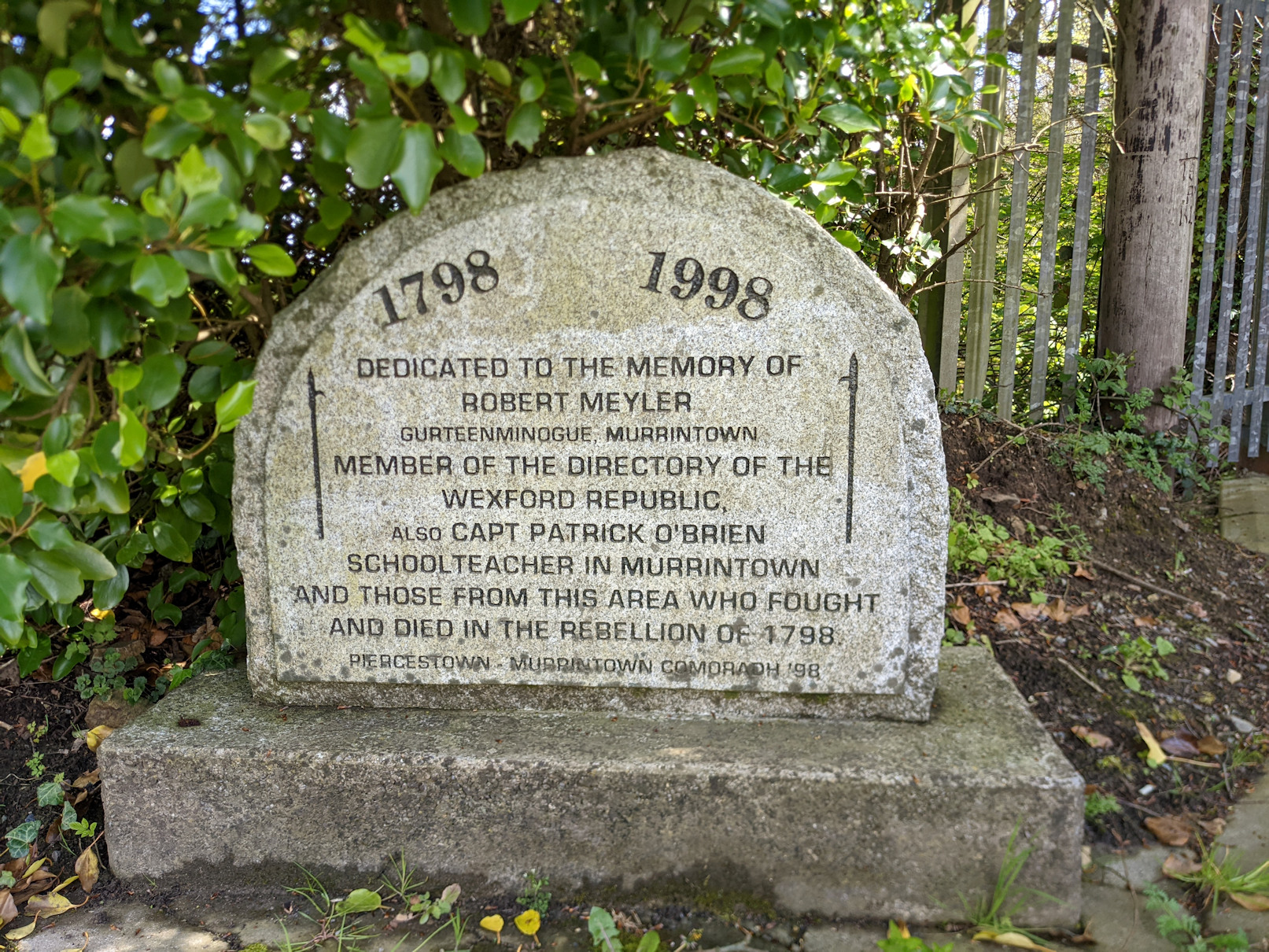 Murrintown 1798 Memorial · Memorial Stone