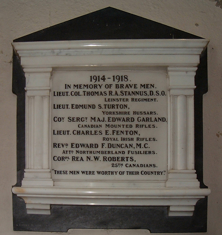 Blessington WW I Memorial · Memorial Stone