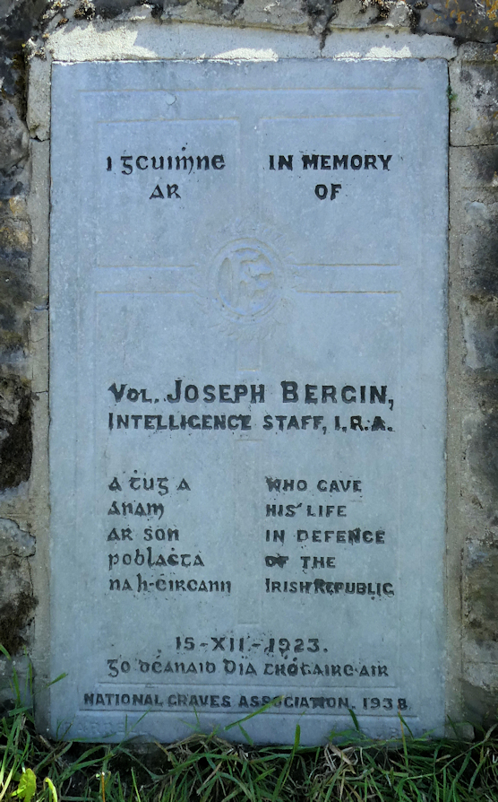 Joseph Bergin Memorial #1574.1 · Memorial Stone