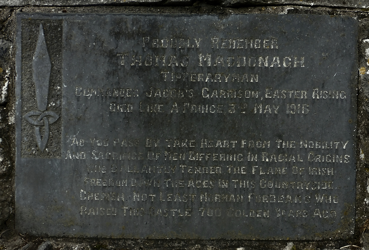 Thomas McDonagh Memorial plaque #1561 · Memorial Stone