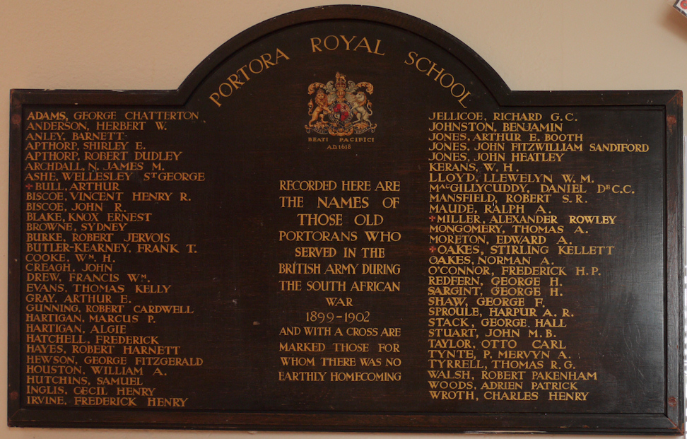 Portora Boer War Memorial · Memorial Stone