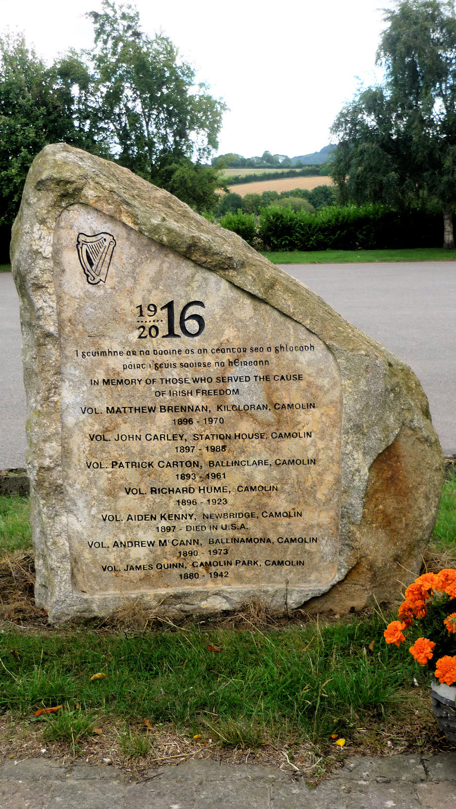 Camolin 1916 Memorial · Memorial Stone