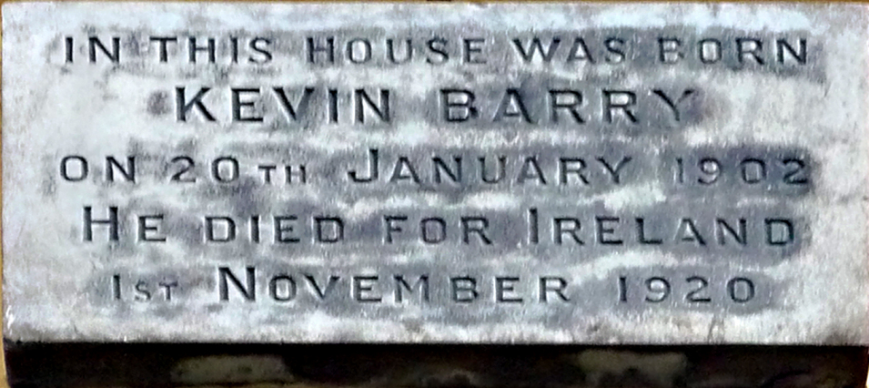 Kevin Barry Memorial · Memorial Stone
