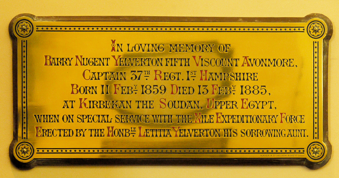 Avonmore Memorial · Memorial Stone