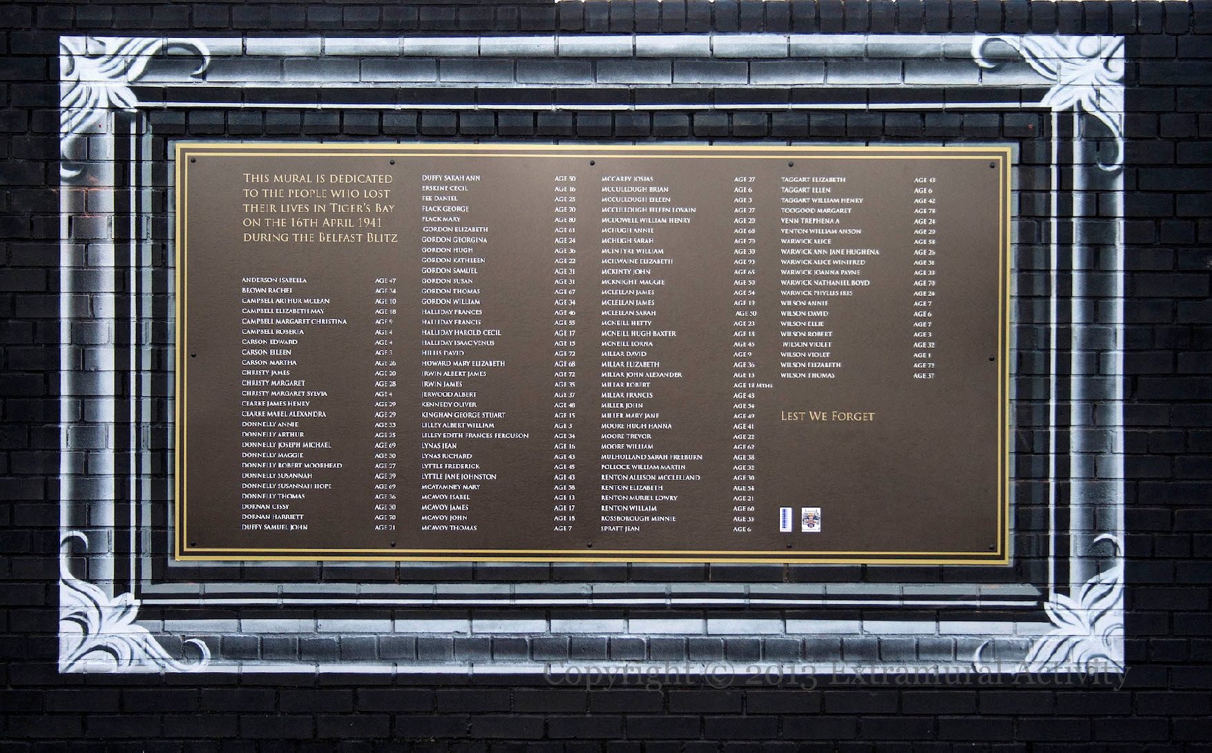 Tiger’s Bay Memorial · Memorial Stone