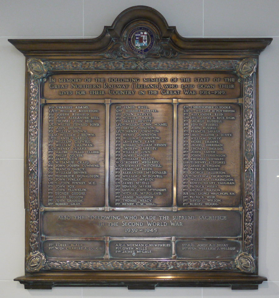 Great Northern Railway War Memorial #0811 · Memorial Stone