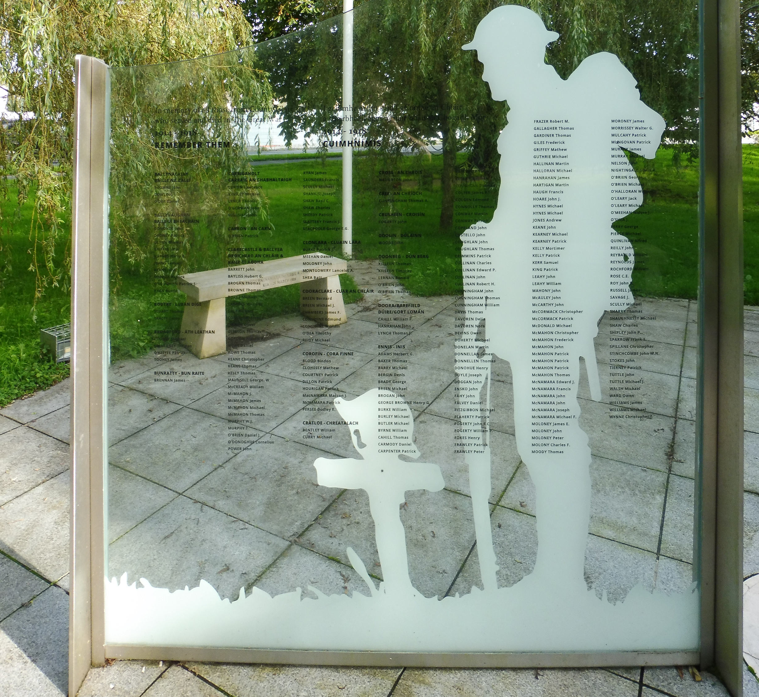 Co. Clare Great War Memorial · Memorial Stone