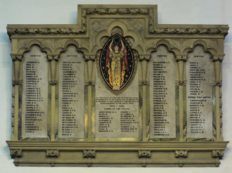 Findlater’s Church Great War Memorial · Memorial Stone