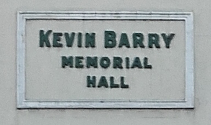Kevin Barry Memorial Hall · Memorial Stone