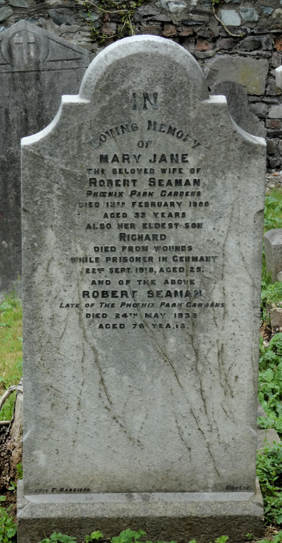Seaman Memorial · Memorial Stone