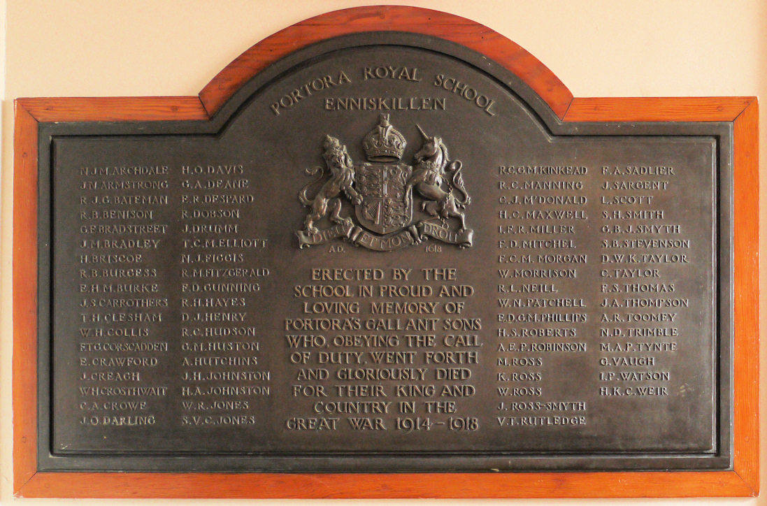Portora Great War Memorial · Memorial Stone