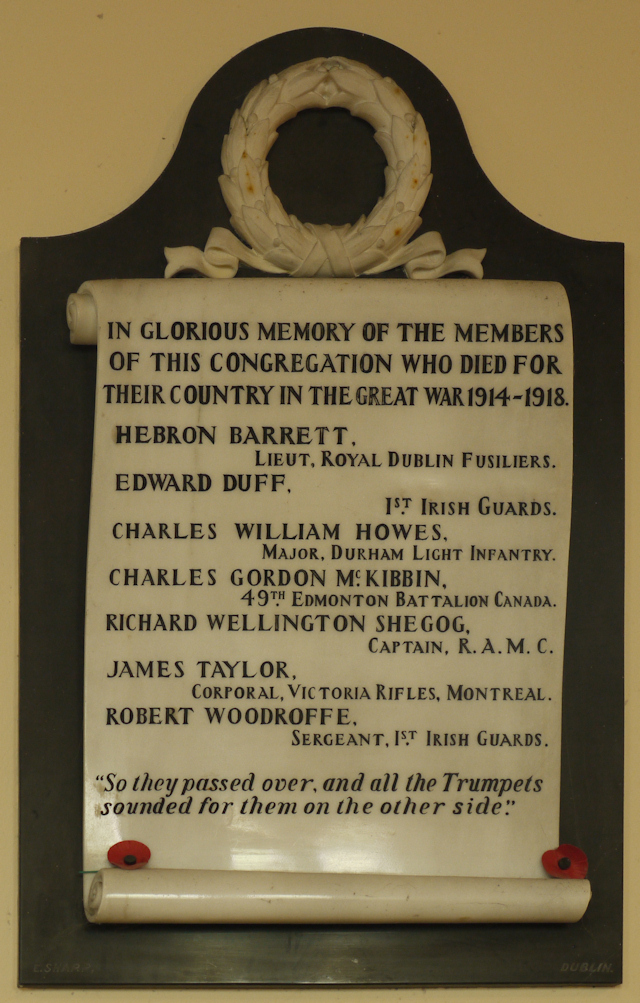 St. Patrick’s Great War Memorial · Memorial Stone