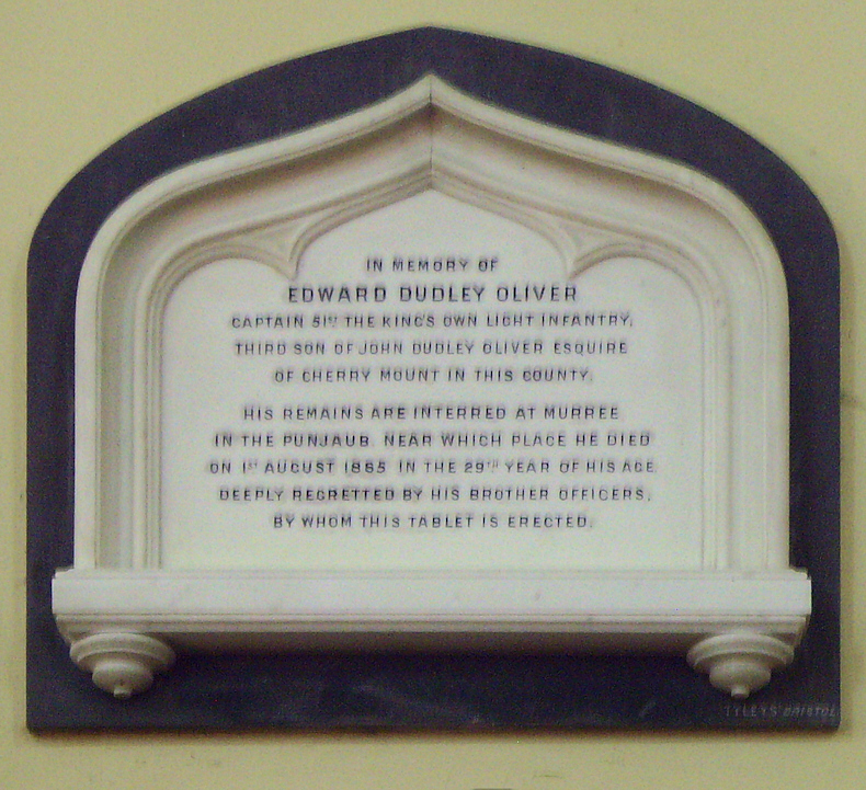 Edward Oliver Memorial · Memorial Stone