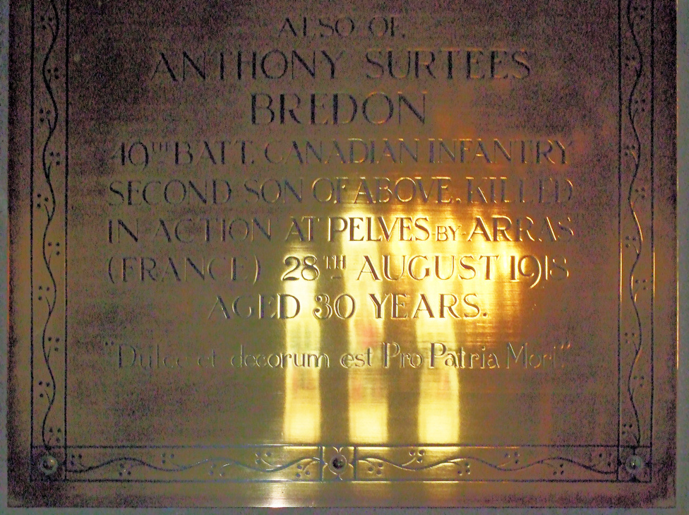 Bredon Memorial · Memorial Stone