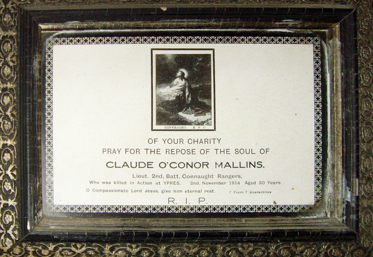 Mallins Memorial · Memorial Stone