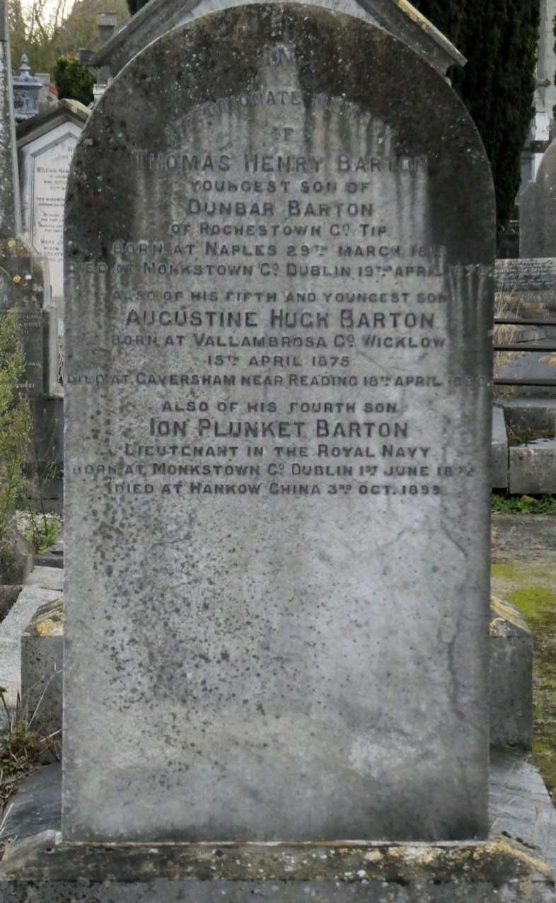 Barton Memorial · Memorial Stone