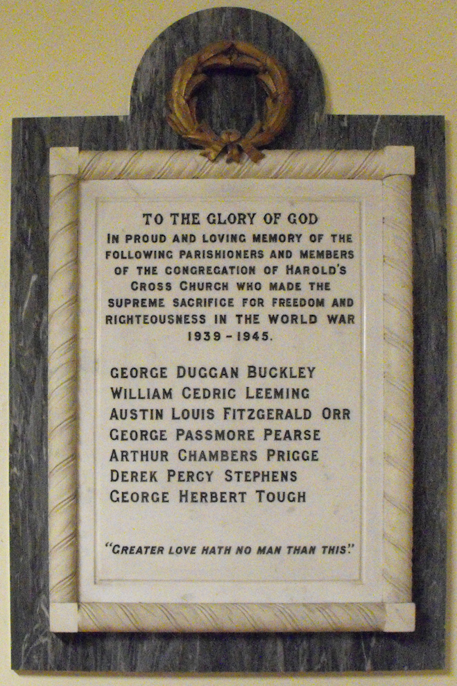 Harold’s Cross WW II Memorial · Memorial Stone