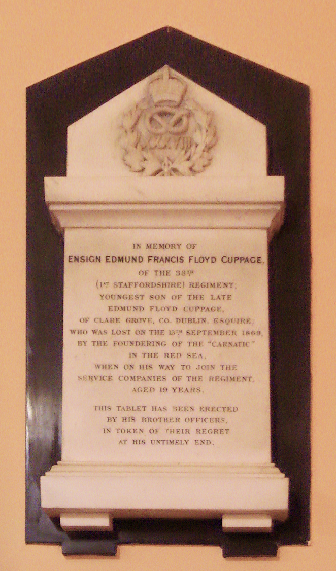 Cuppage Memorial · Memorial Stone