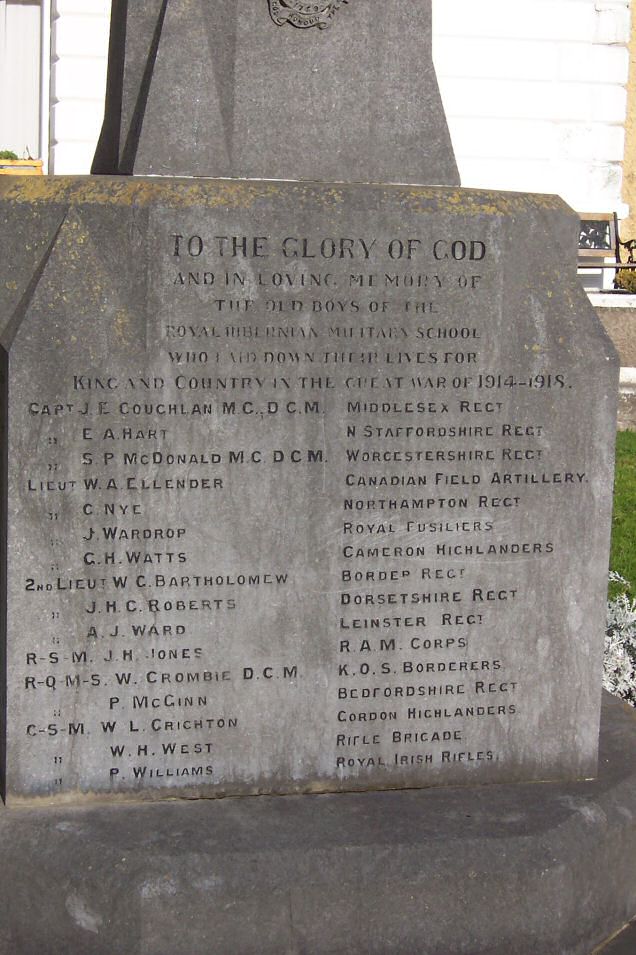 Hibernian School Great War Memorial · Memorial Stone