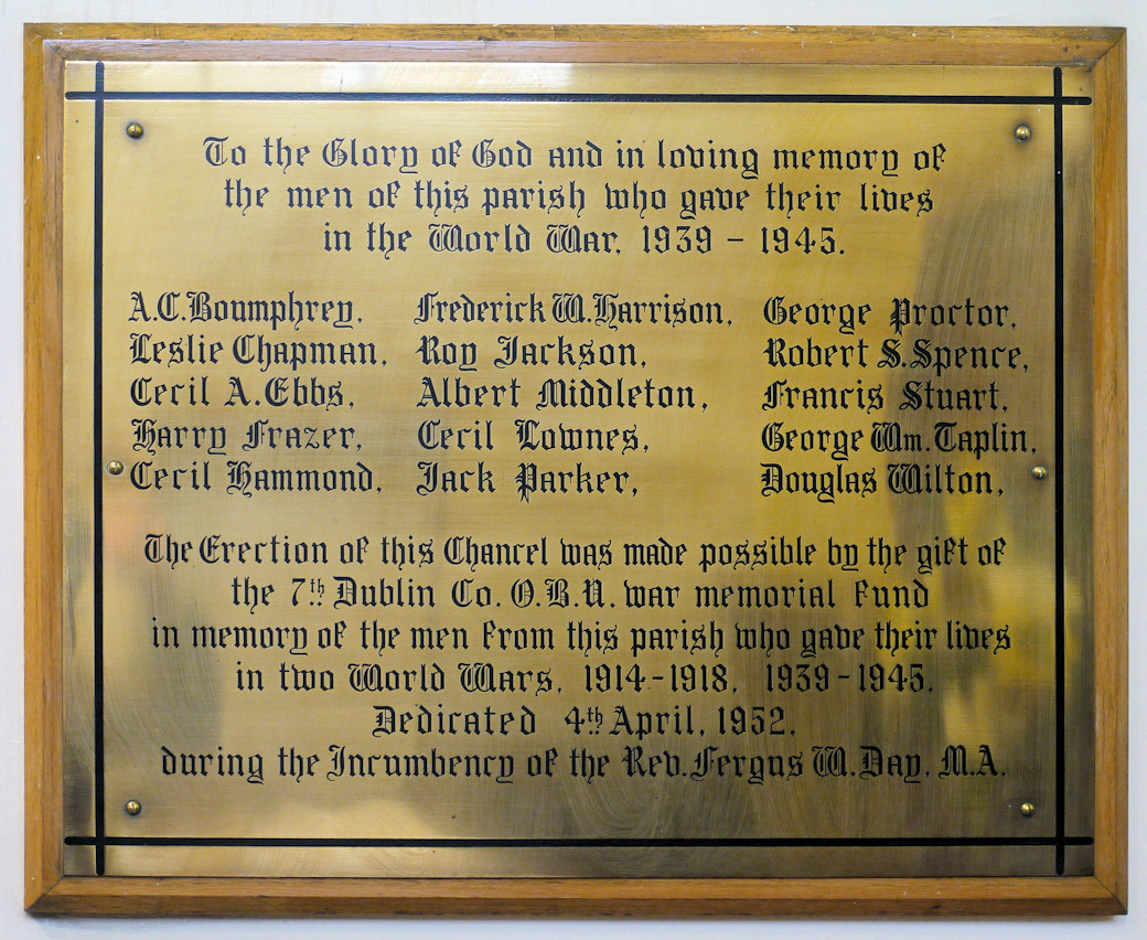 North Strand World War II Memorial · Memorial Stone