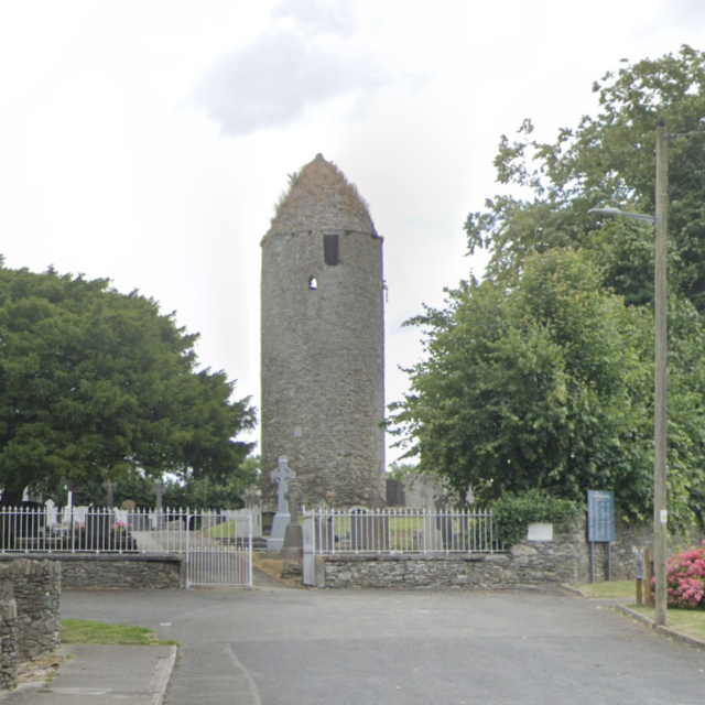 Dromiskin Church, High Cross, and Round Tower · Church