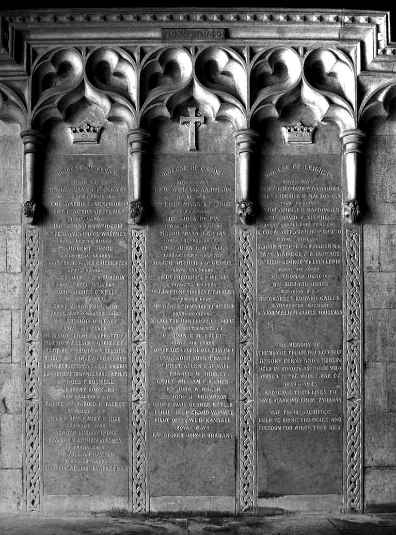 St. Canice’s World War II Memorial · Memorial Stone