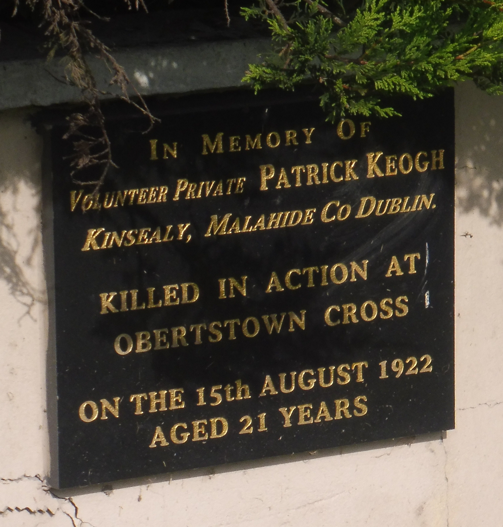 Keogh Memorial · Memorial Stone