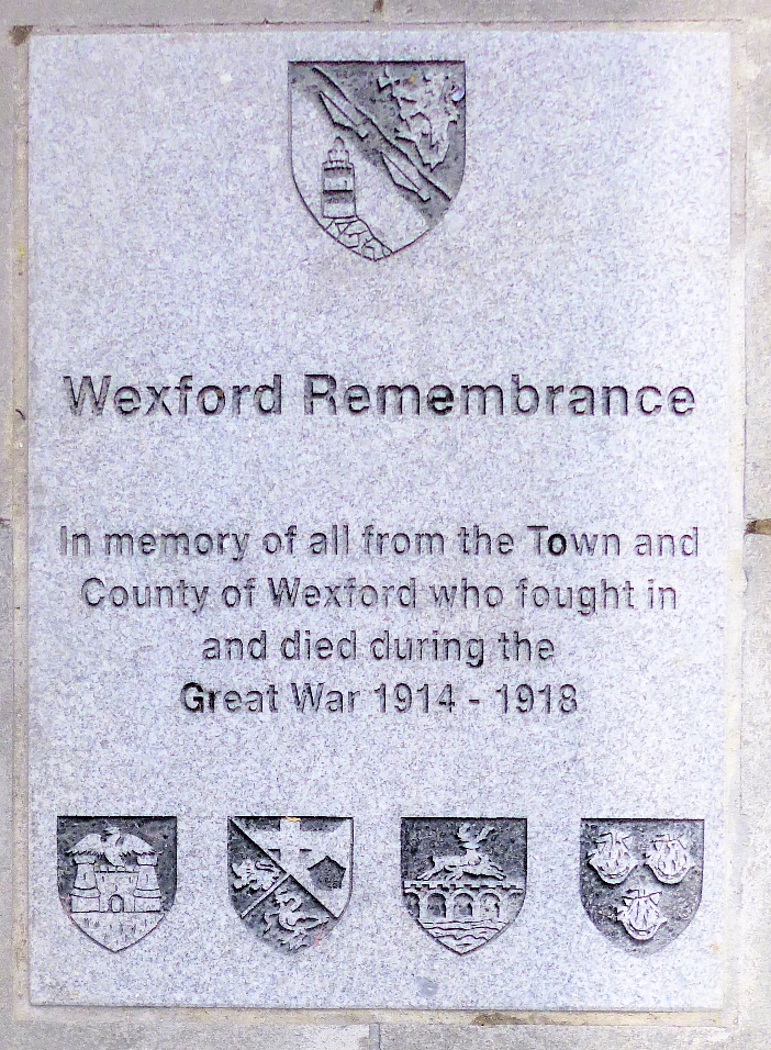 Wexford Great War Memorial · Memorial Stone